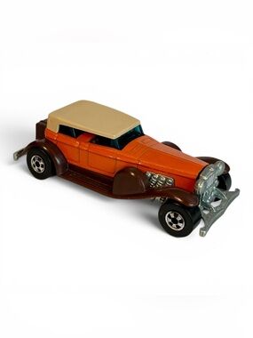 Hot Wheels '31 Doozie 1977 in Orange/ Dk Brown Blackwall Hong Kong Mint